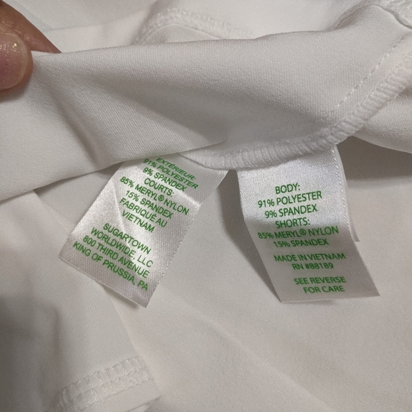 NWT! Lilly Pulitzer Luxletic Frazer Shorts Resort White UPF 50 Size 6 - Picture 14 of 14